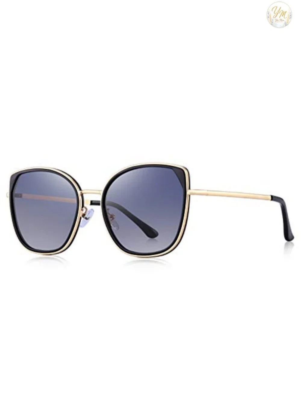 Women's Cat Eye Polarized Sunglasses UV400 Lightweight Metal Frame